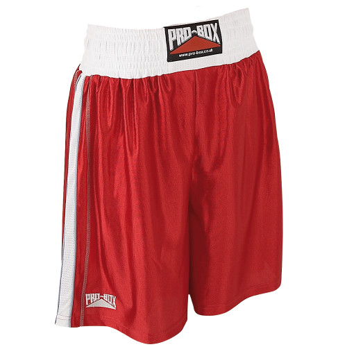 PRO BOX BODY TEC BOXING SHORTS - RED