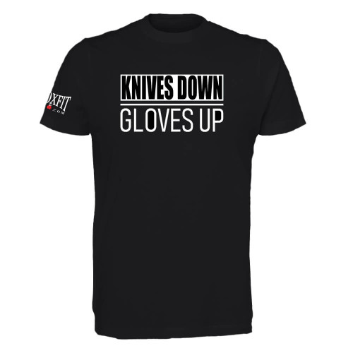 KNIVES DOWN GLOVES UP KIDS T-SHIRT