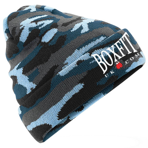 BOXFIT CAMO CUFFED BEANIE