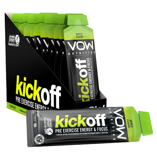 VOW NUTRITION KICK OFF X 12 SACHETS - PRE EXERCISE ENERGY GEL