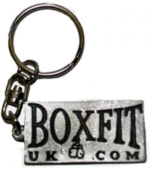 BOXFIT UK PEWTER LOGO KEYRING