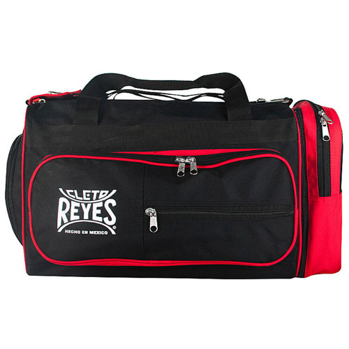 Cleto Reyes Embroidered Logo Black & Red Gym Bag