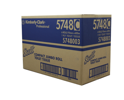 SCOTT® Compact Jumbo Roll 1 Ply 600m/Roll 6/Ctn