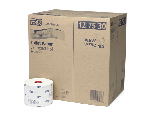Tork T6 2Ply Advance Compact Toilet Roll 27/Ctn