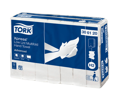 Tork H2 1Ply Low Lint Multifold Hand Towel 21/Ctn