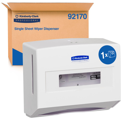 KCP Single Sheet Wiper Lockable Dispenser 92170