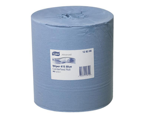 Tork 1Ply Tork Centrefeed Wiping Paper Blue 6/Ctn