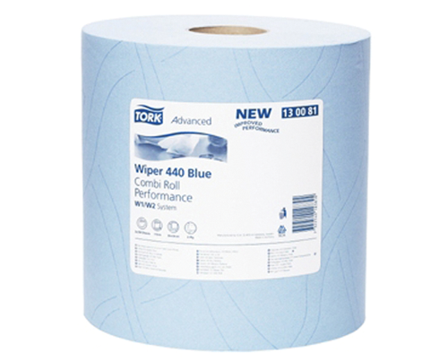 Tork 3Ply Heavy Duty Wiping Paper Blue 2/Ctn