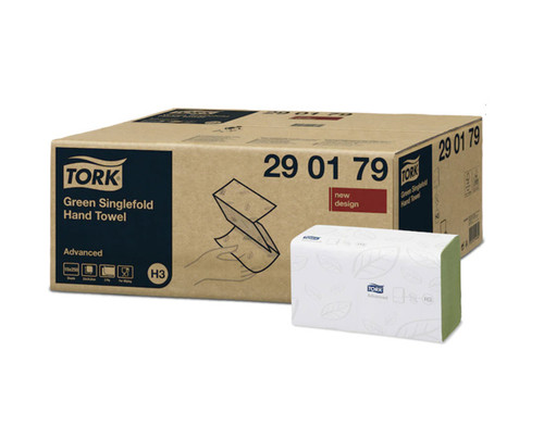 Tork H3 Zigzag Hand Towel Green 15/Ctn