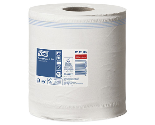 Tork 2Ply Centrefeed Wiping Paper White 6/Ctn