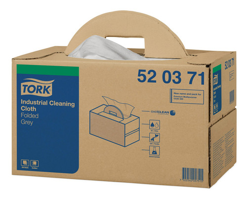 Tork 1Ply Cleaning Cloth Handy Box Grey 280/Ctn