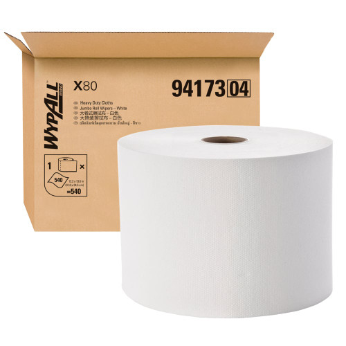 Wypall® X80 Jumbo Roll Wipers HD 540/Roll  24ctn/Plt