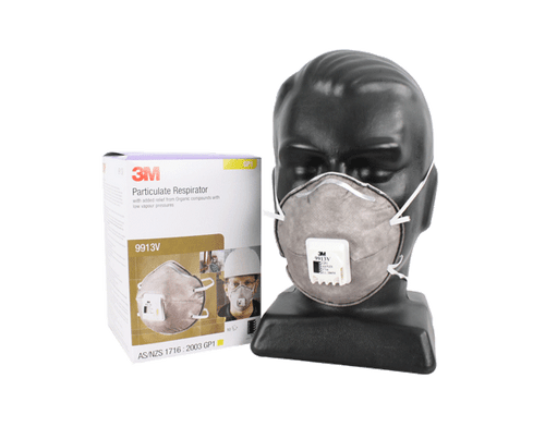 3M 9913V GP1 Respirator + Valve 10/Box 6Box/Ctn