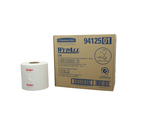 WYPALL® L10 Roll Control C/feed Wiper White 300m/Roll 4/Ctn