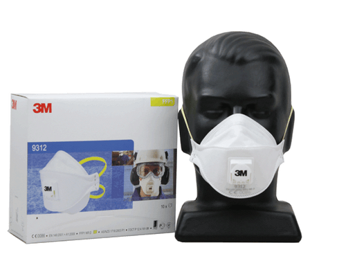 3M 9312A+ P1 Respirator + Valve 10/Box 12Box/Ctn