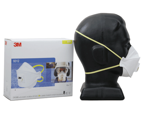 3M 9312A+ P1 Respirator + Valve 10/Box 12Box/Ctn