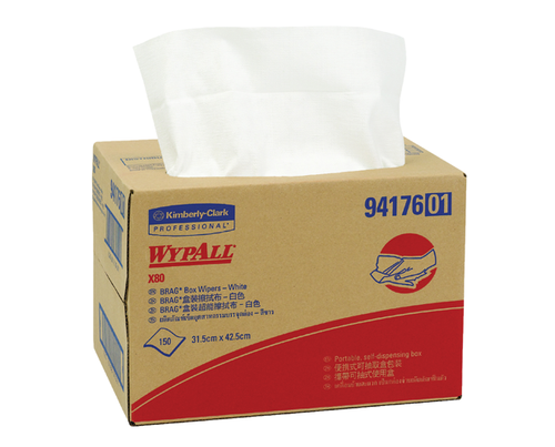 Wypall Wipes Single Sheet - X80-4176 White 315mmx425mm - 150