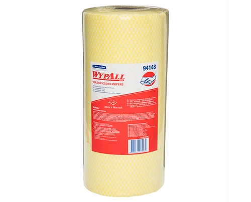 WYPALL® Colour Coded Wipers Yellow 106/Roll 6/Ctn