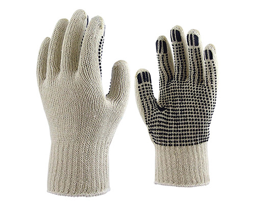 Glove Fox Polycotton Dot Palm Knitted