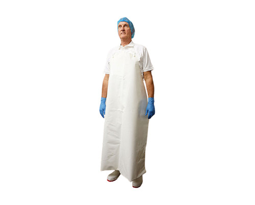 Disposable Apron TPU Food Processing White 900x1200mm