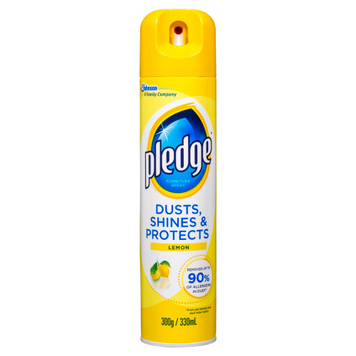 Pledge Aerosol Spray Lemon 330ml 12/Ctn