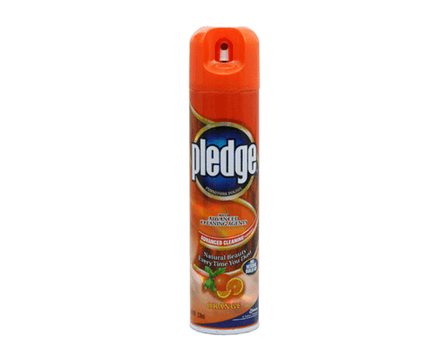 Pledge Aerosol Spray Lemon 330ml 12/Ctn