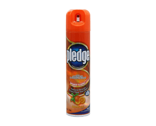 Pledge Aerosol Spray Lemon 330ml 12/Ctn