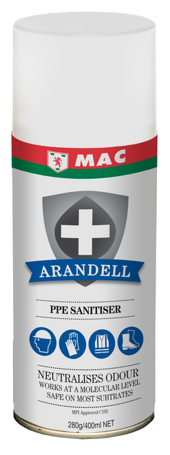 MAC Arandell PPE Sanitiser 400ml 12/Ctn