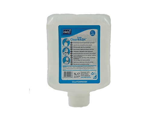 Deb Clear Foam Wash 1L 6/Ctn