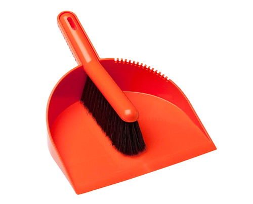 Dustpan & Brush Hi Vis