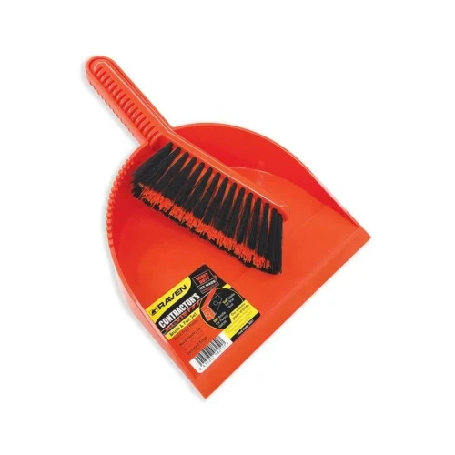 Dustpan & Brush Hi Vis