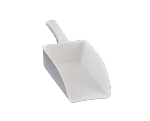 Plastic Hand Scoop - White - 750g