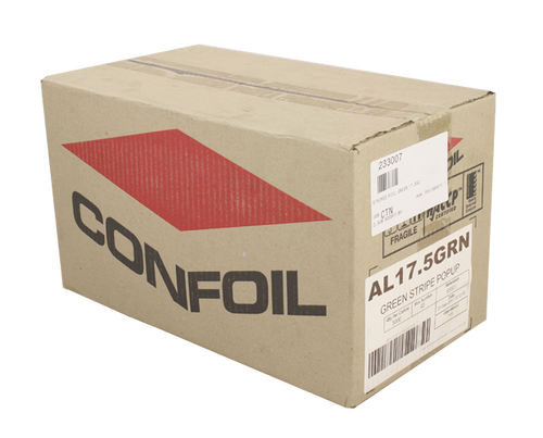 Foil Striped Green - 175x225mm - (500s) 3000/Ctn