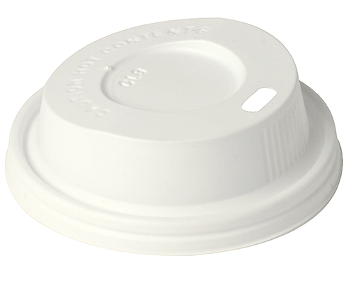 Hot Cups Lid Domed White 270ml 1000/Ctn