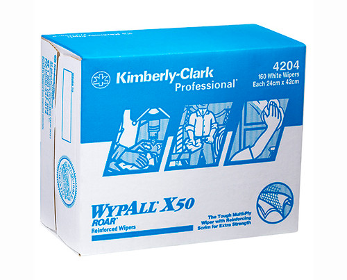 WYPALL® X50 Pop-Up Wipers Reinforced 160/Box 4/Ctn