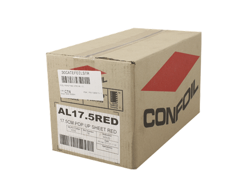 Foil Pop Up Red Stripe 175mmx225mm - 6/Ctn