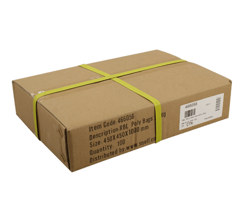 Poly Bag 25mu - Blue Tint 460x440x1000mm - 100/Ctn