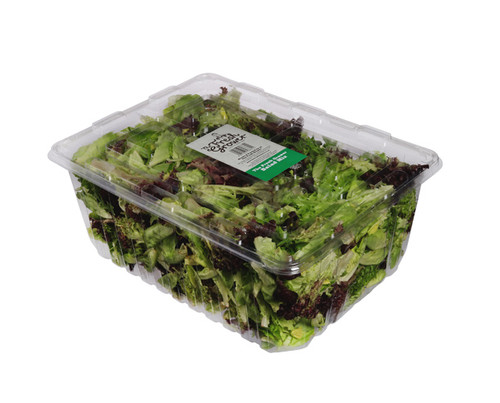 1kg Unprinted Salad Container 288x386x123mm 100/Ctn