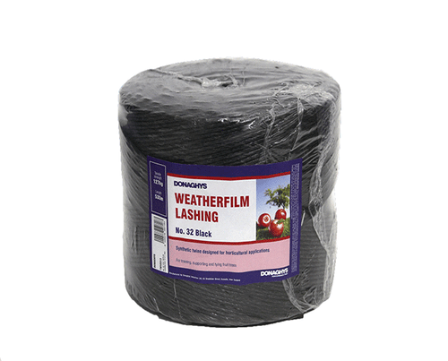 Lashing Weatherfilm 1-Ply 530m  - No-32 Black 530m - 12/Bun