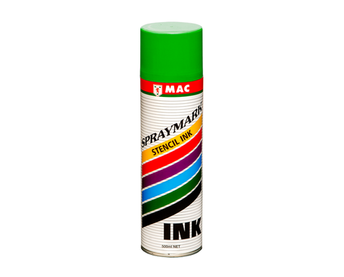 MAC Stencil Ink - Spray - Green - 500ml - 12/Ctn