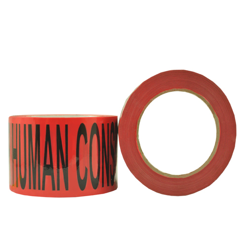Inedible Not For Human Consumption Tape S111 72mmx100m 24/Ct