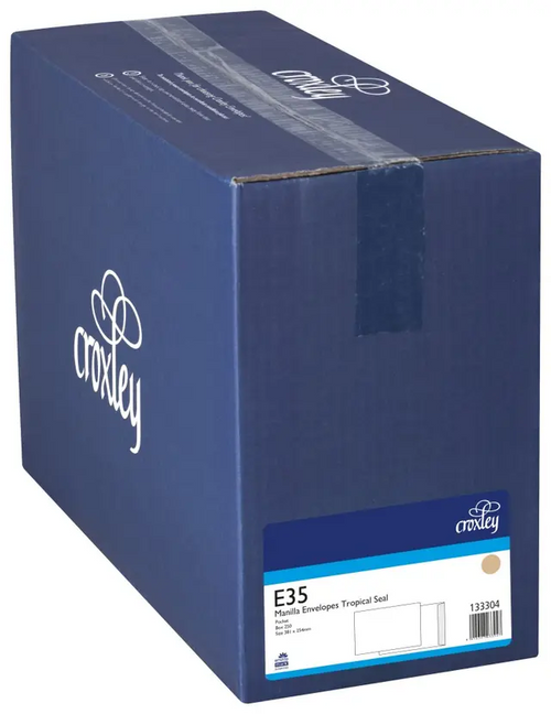 Croxley Envelope E35 Manilla Seal Pocket 250/Box