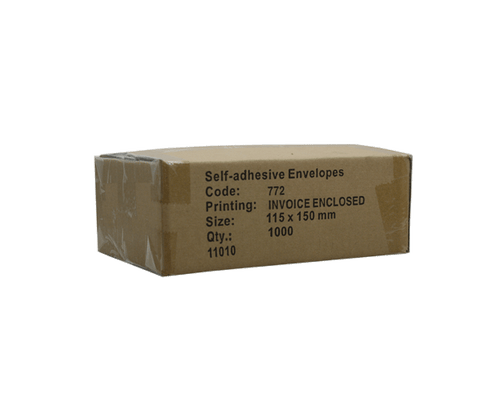 Labelopes Invoice Enclosed S772 115x150mm 1000/box, 4 Boxes/