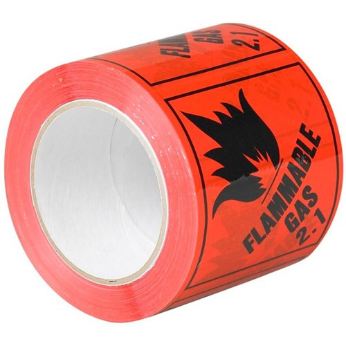Rippa Label Flamable Gas Class 2.1 96x100mm 500/Roll