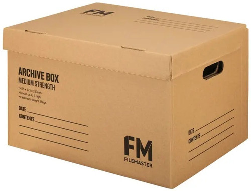 Archive Box With Lid - Kraft
