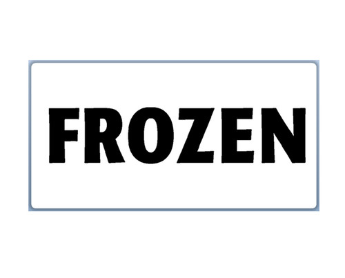 Label FRZ Frozen Gloss Paper - 100x50mm  - 500/Roll