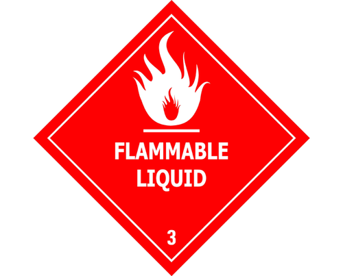 DG Label - Flammable Liquid - 250X250