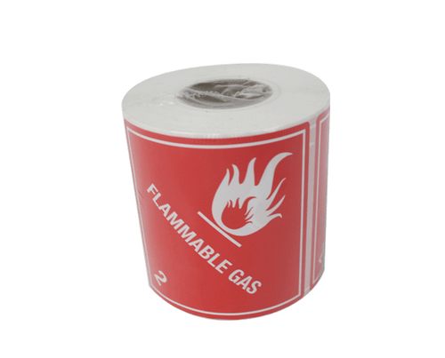 DG Label Flammable Gas Class 2 500/Roll