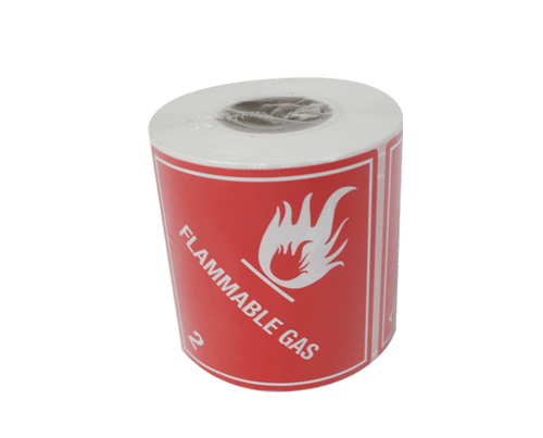 DG Label Flammable Gas Class 2 500/Roll