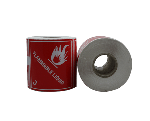 DG Label Flammable Liquid Class 3 500/Roll